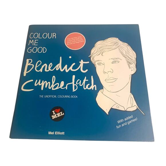 Colour Me Good Benedict Cumberbatch Paperback Coloring Book - Picture 2 of 7